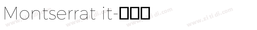Montserrat it字体转换